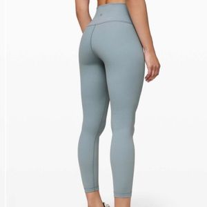 lululemon wunder under HR tight 25” full on luxtreme in chambray